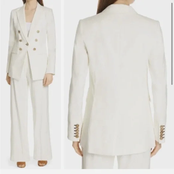 NEW VERONICA BEARD Melika Belted Wide-Leg Pants
White Belted Wide Leg Trousers 6 - Picture 4 of 7